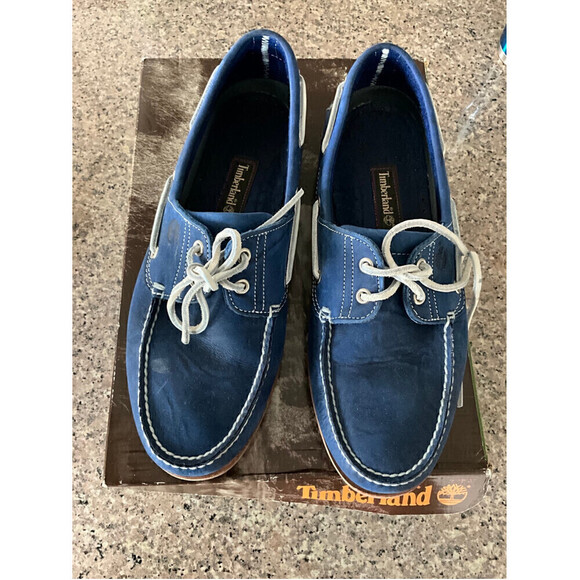 MEN’S Timberland Blue Boat Shoes Size 12